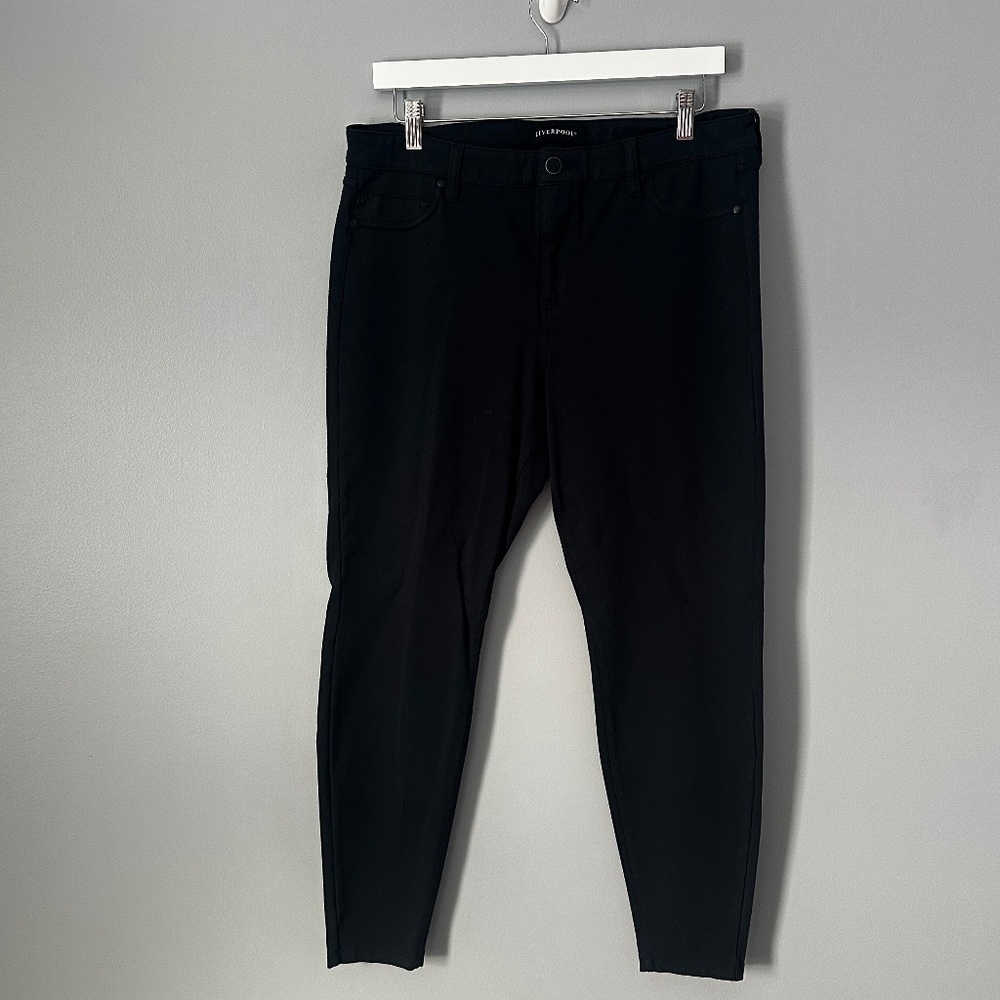 Liverpool Black Skinny Pants, 14